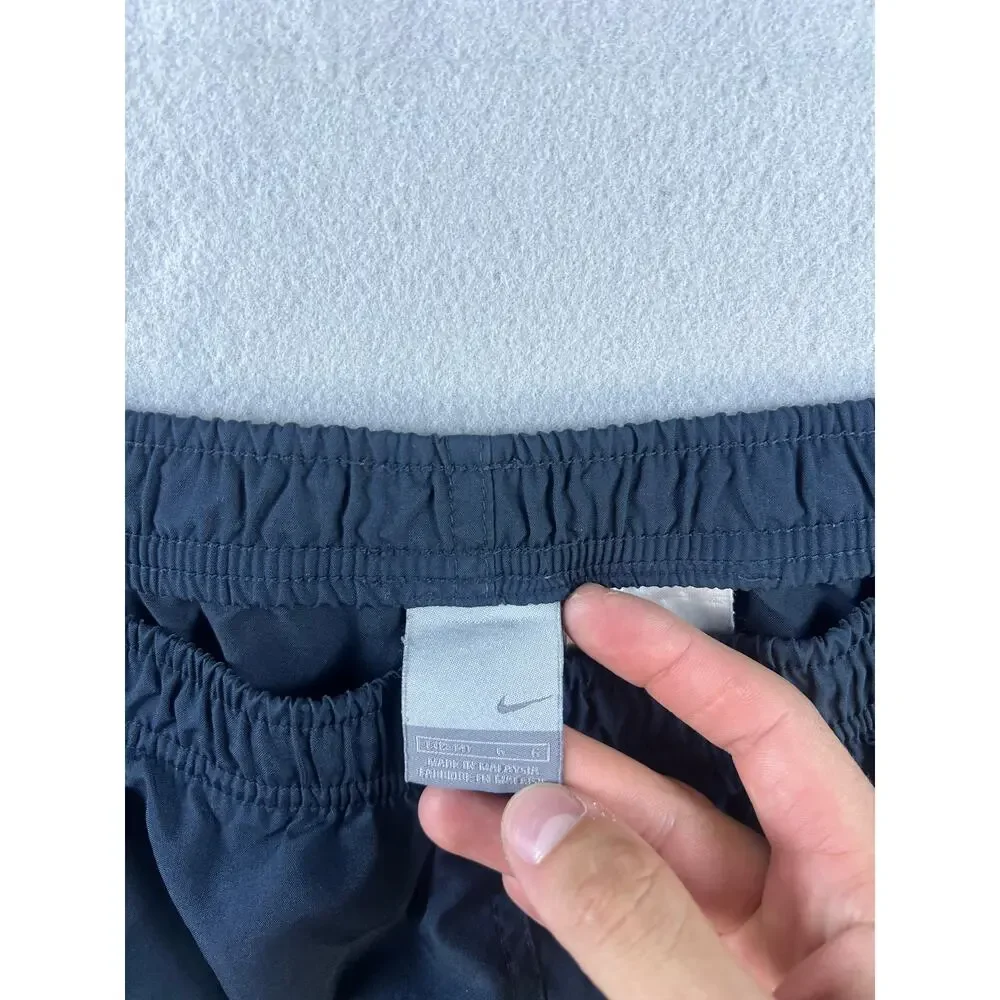 Y2k Nike Shorts Navy Blue Adult Large Running Swoosh Athletic 2000's